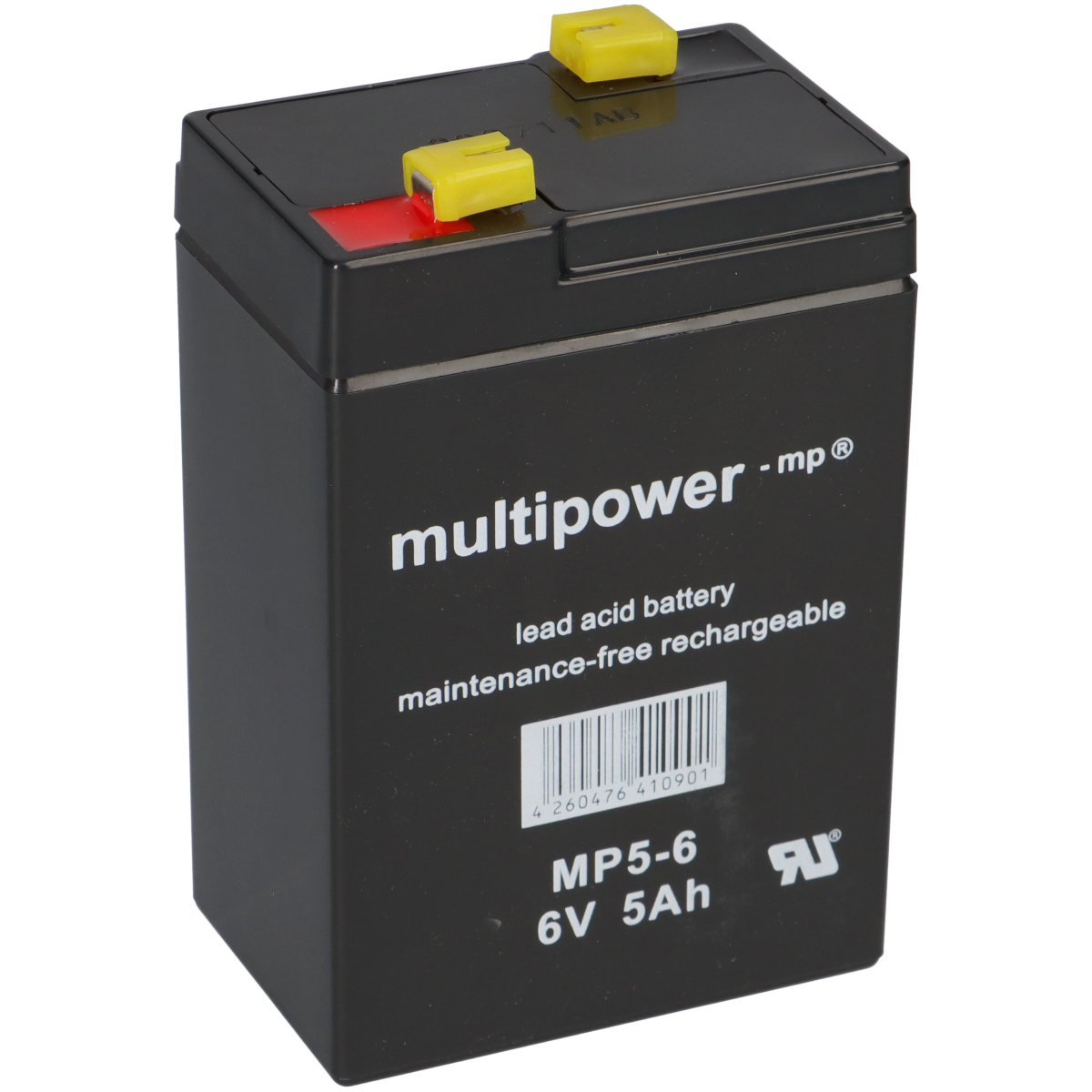 Multipower Blei-Akku MP5-6 Pb 6V / 5Ah Faston 4,8