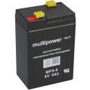 Multipower Blei Akku MP5 6 Pb 6V 5Ah AGM