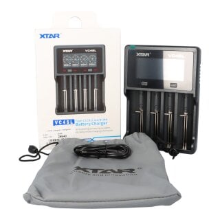 XTAR VC4SL intelligentes Li-Ion Ladegerät mit Display