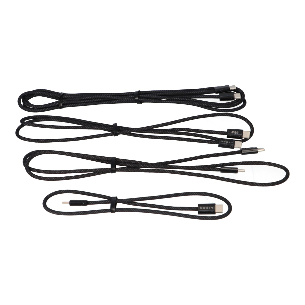 60W USB-C Schnellladekabel Set 4-teilig – Schnell & langlebig