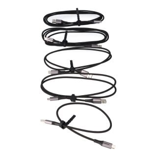 USB-C Ladekabel 5er Set mit Nylon Ummantelung und Schnellladung