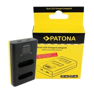 PATONA Dual LCD USB Ladegerät für Nikon EN-EL23