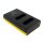 PATONA Dual LCD USB Ladegerät für Nikon EN-EL23 | Schnellladegerät mit USB-C & LCD-Display