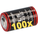100x Kraftmax Lithium 3,6V Batterie LS14250 1/2 AA Zelle