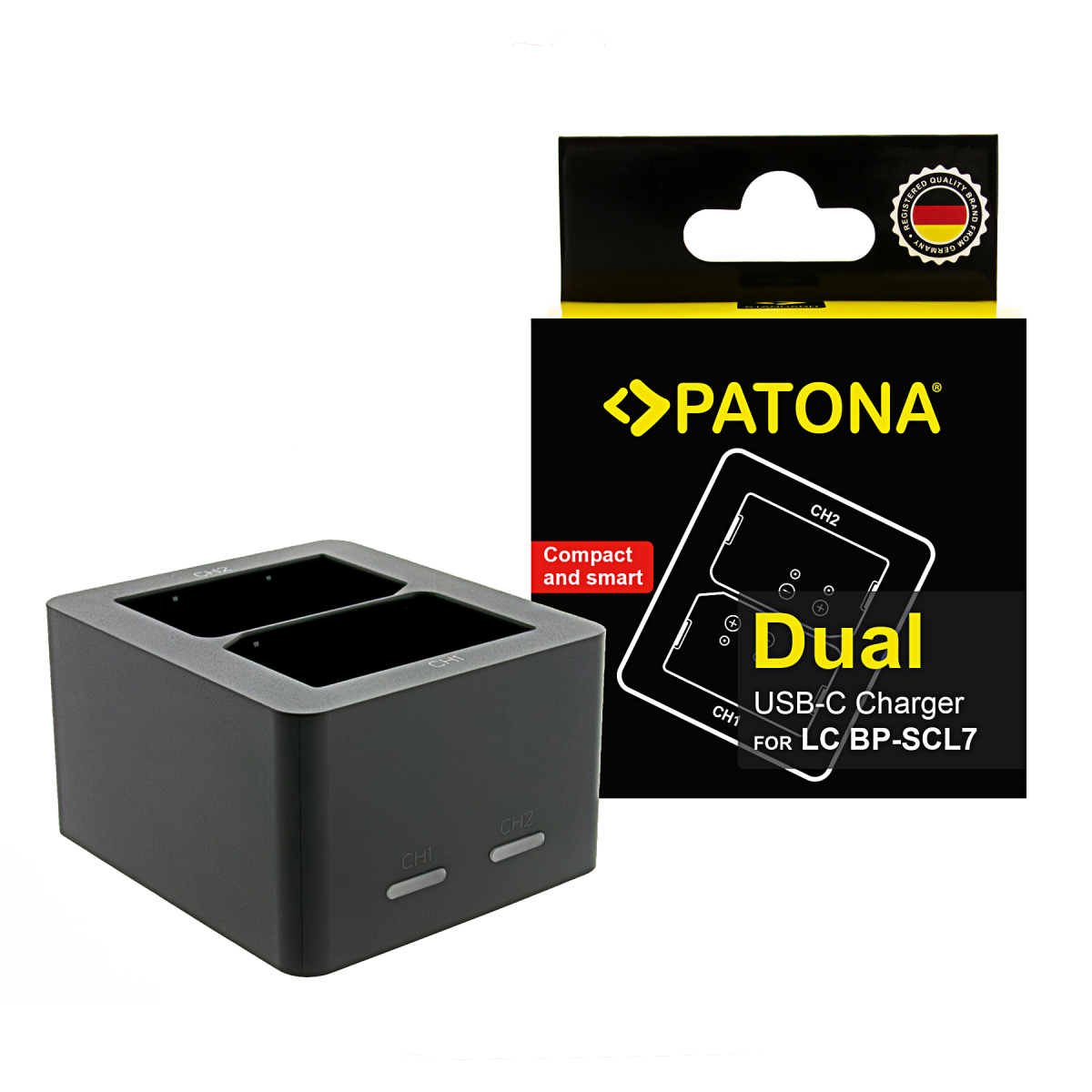 PATONA Dual Ladegerät für Leica M11P / M11M – USB-C kompakt