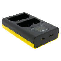 PATONA Dual-LCD Kamera-Akkuladegerät für Nikon, Ol