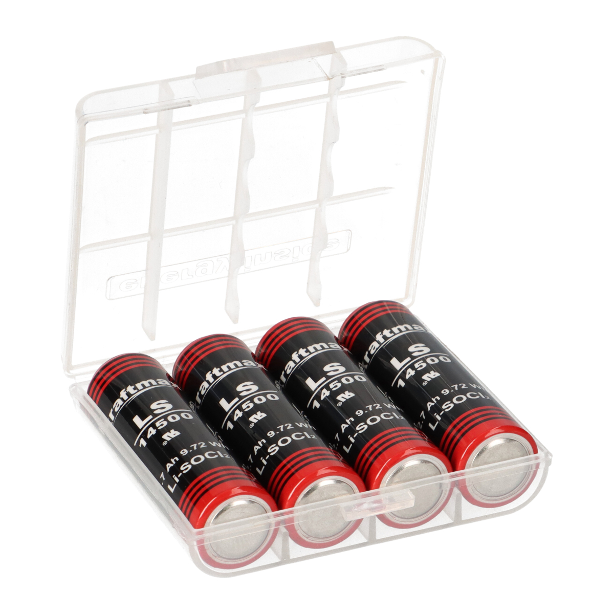 4x XCell Lithium 3,6V Batterie ER14505 LS14500 AA - Zelle + Box