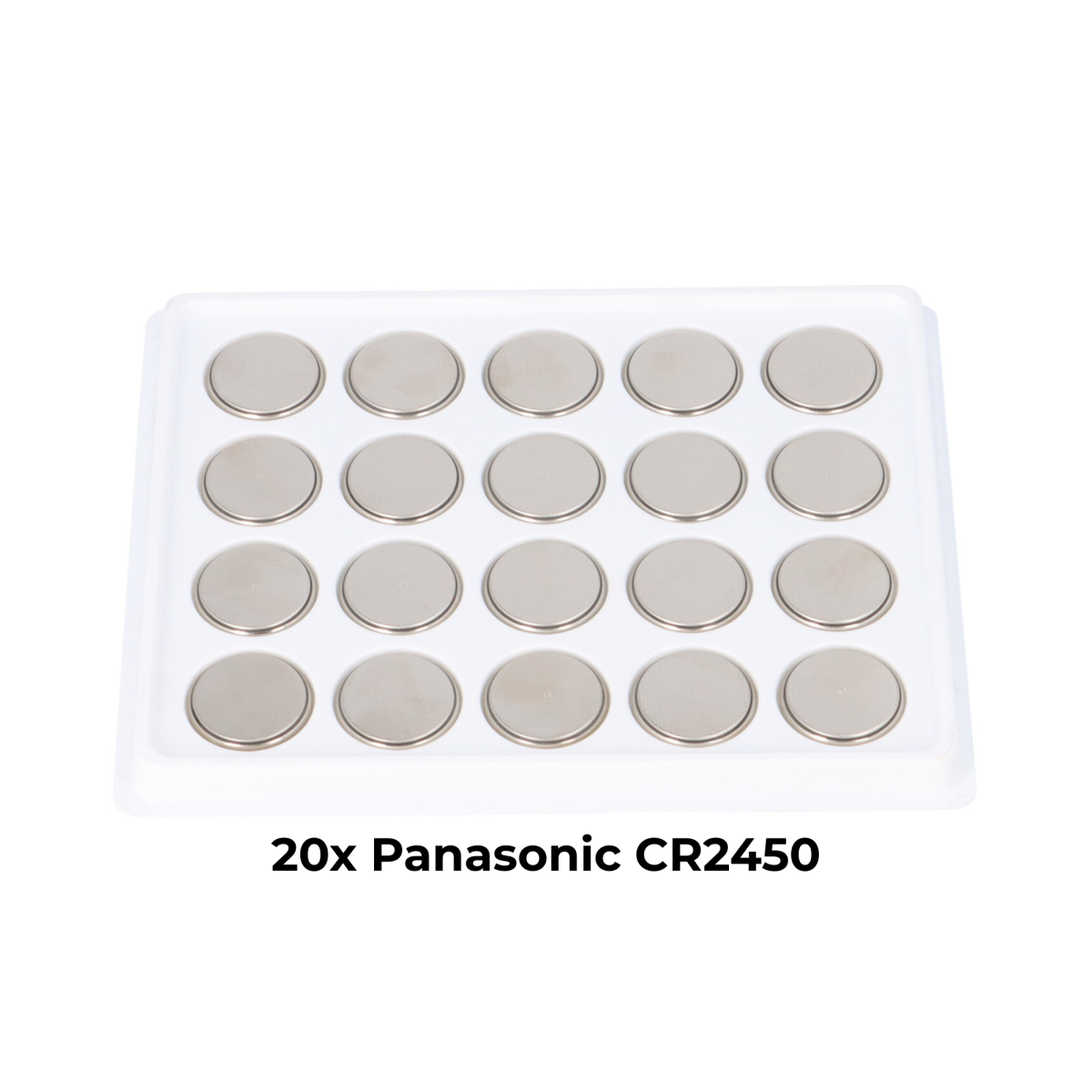 Panasonic CR2450 – 20x Lithium Knopfzellen 3 V, 620 mAh (IEC CR2450)