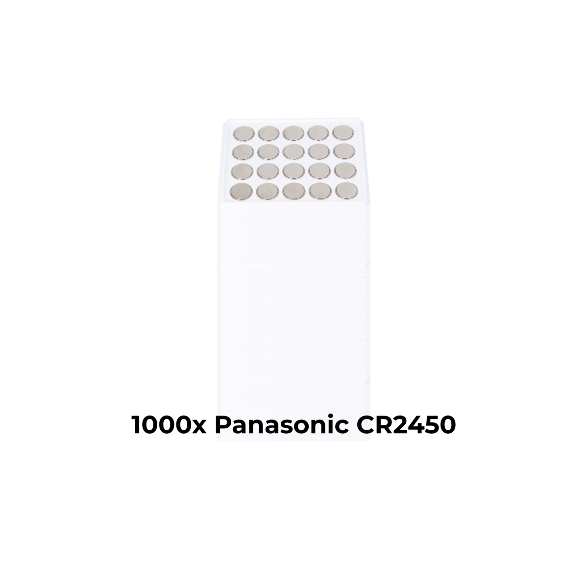 CR2450 Lithium Knopfzellen 3 V – 1000er Set, 620 mAh (IEC CR2450) für Industrie & Gewerbe