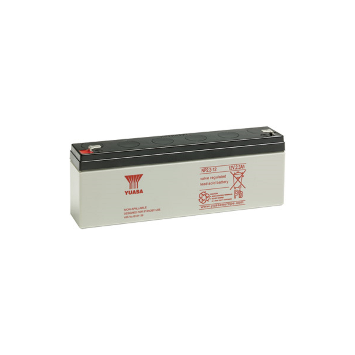 Amazon Yuasa Blei-Akku NP2.3-12 Pb 12V 2,3Ah VdS, Faston 4,8