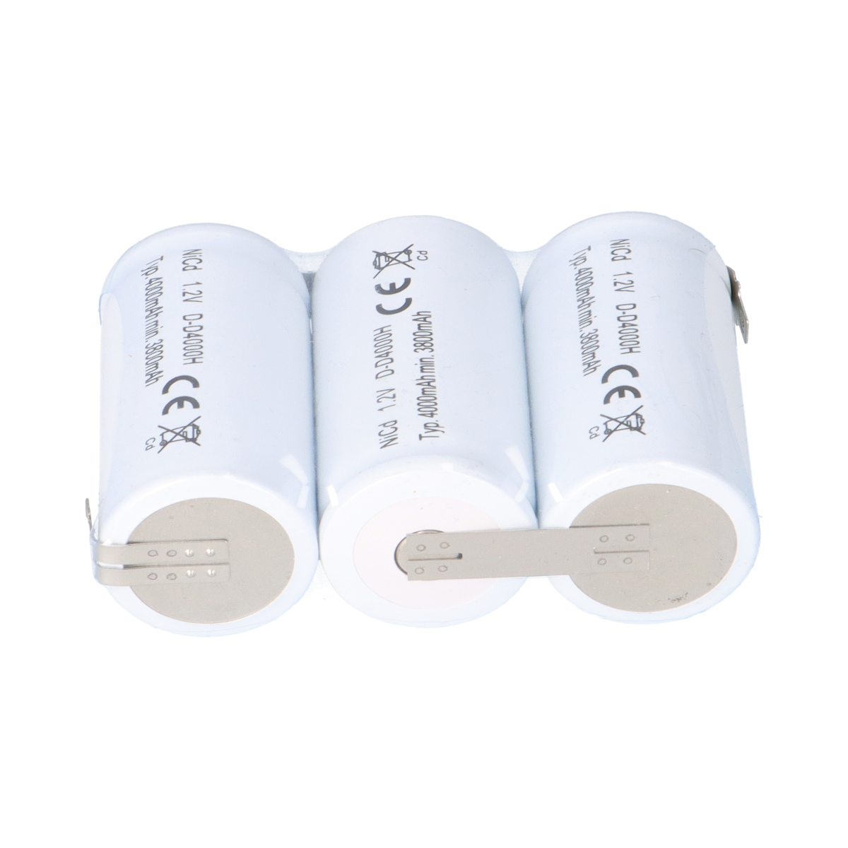 Akku für Notleuchten 3,6V 4000mAh Ni-Cd F1×3 Faston 4,8mm