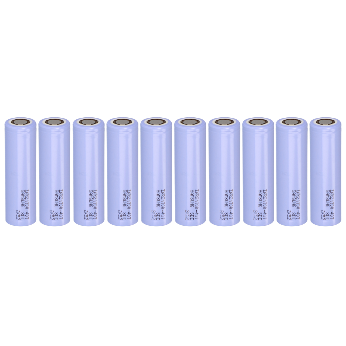 10er-Set Samsung INR21700-40T 3,6V 4000mAh 35A Li-Ion-Akku