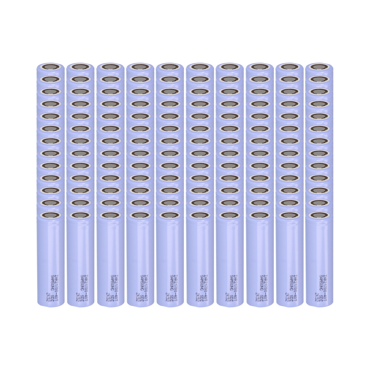 130er-Set Samsung INR21700-40T 3,6V 4000mAh 35A Li-Ion-Akku