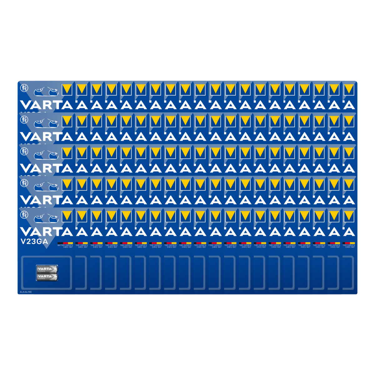200x Varta V23GA 12V Batterien 100er Set – 2er-Blister
