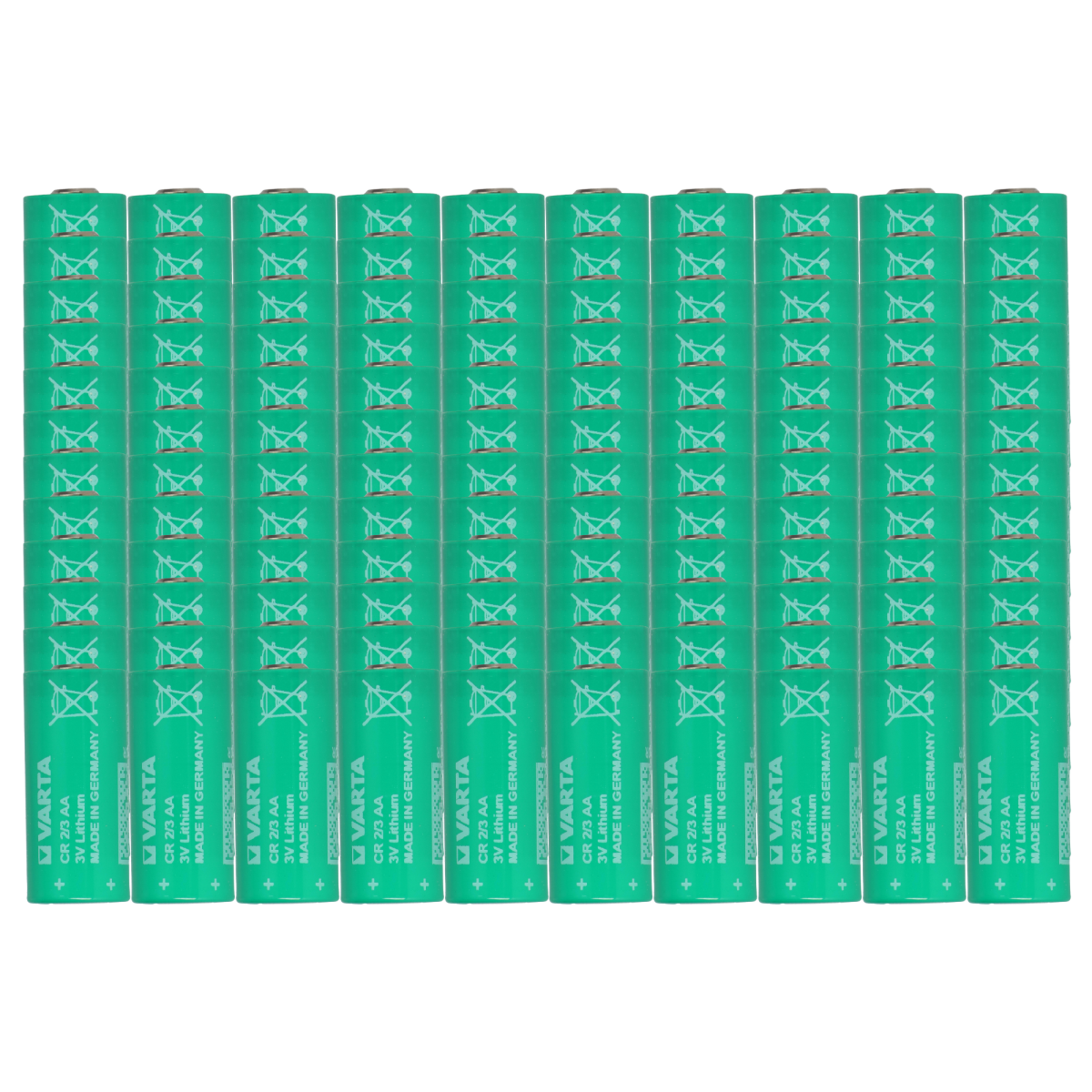 120x VARTA CR 2/3 AA Lithium Batterie 3V 1350mAh - Typ 6237