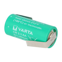 Varta CR 2/3 AA 3V Lithium Batterie mit Z-Lötfahne 1er-