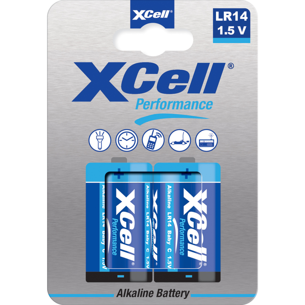 XCell LR14 Alkaline Baby Batterie 2er Blister 10er-Set