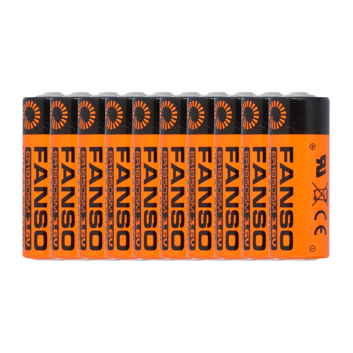 10x Fanso ER18505M Lithium Batterie 3,6V 3500mAh – A+ High Power