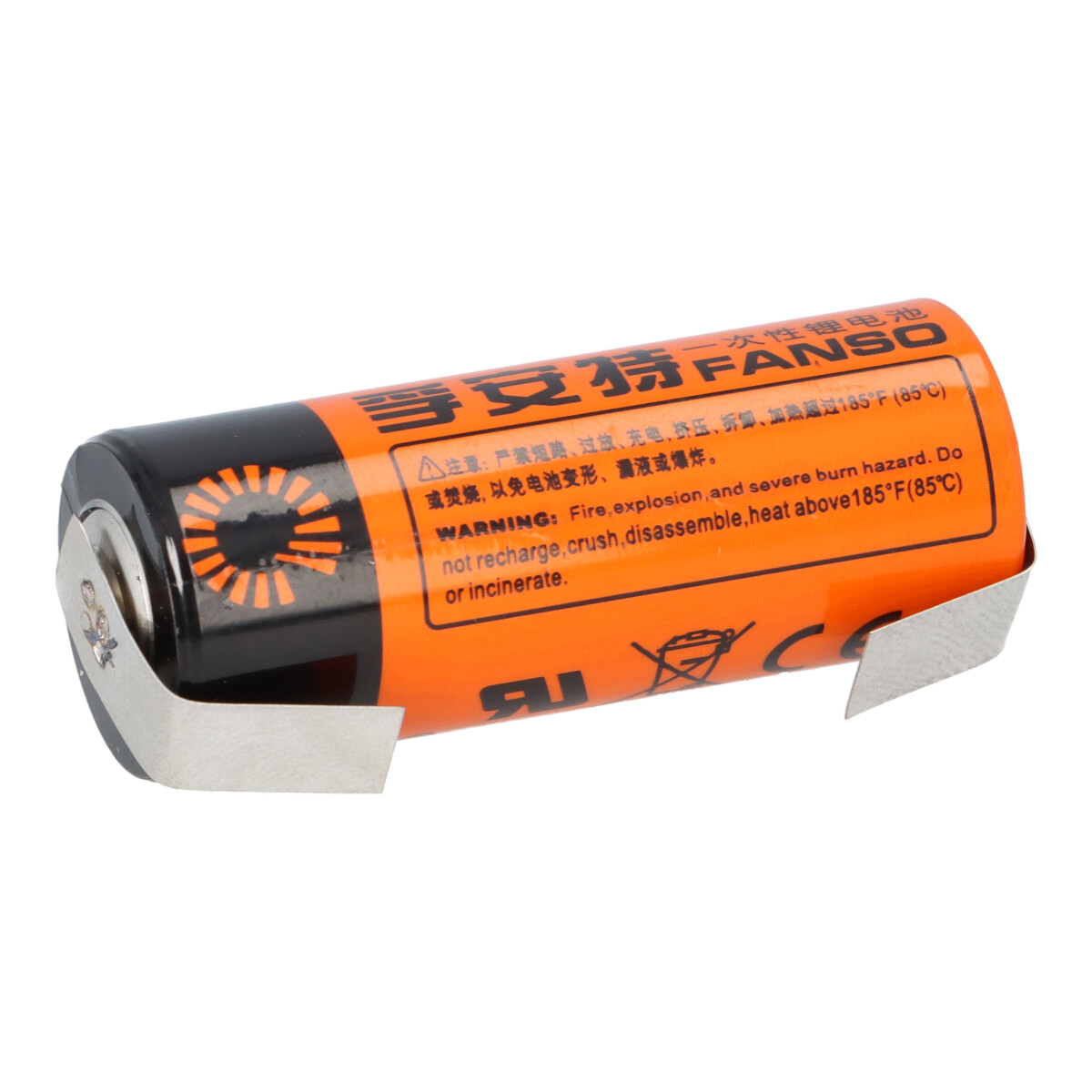 Fanso ER18505M Lithium Batterie 3,6V 3500mAh – A+ High Power – U-Lötfahne
