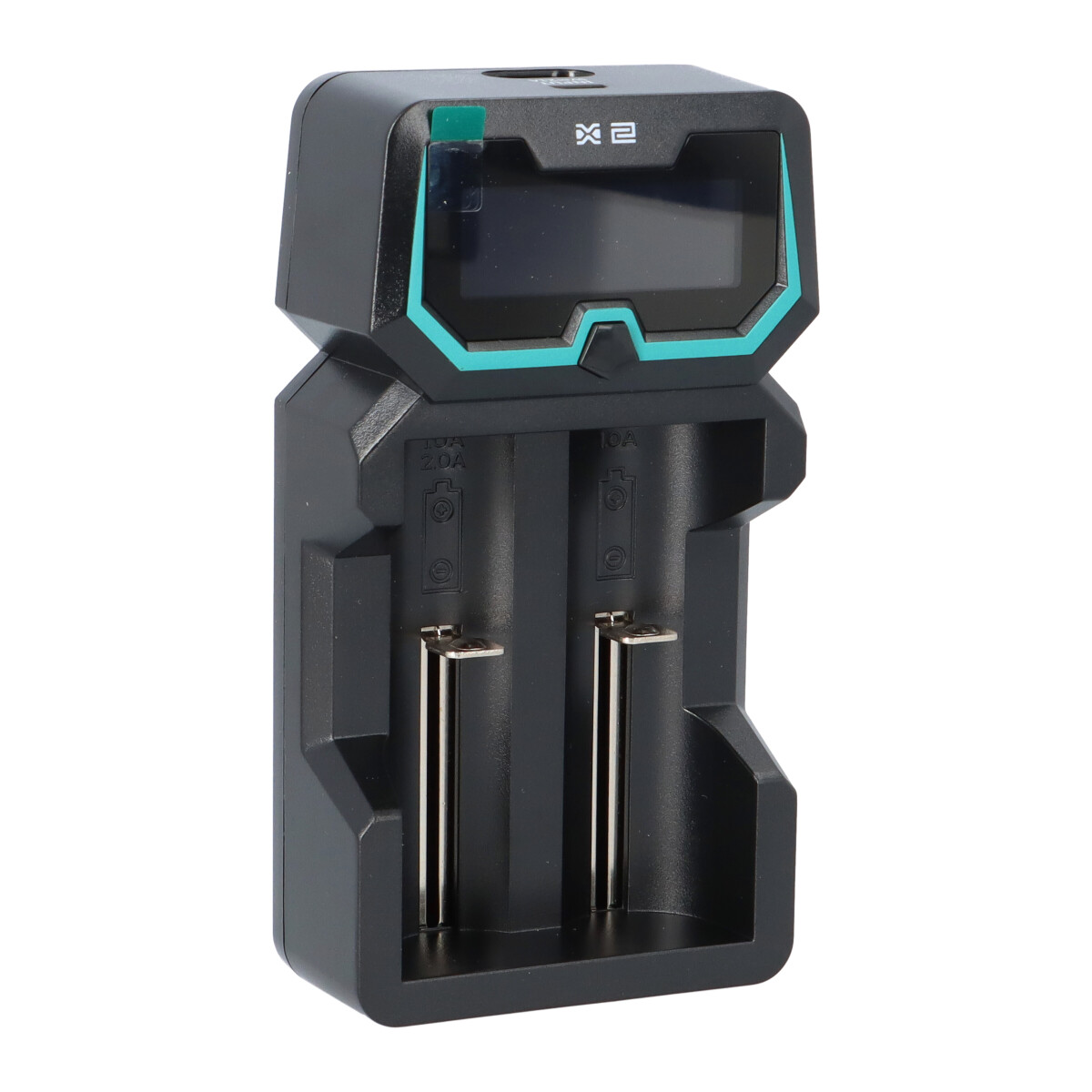 XTAR X2 LCD Ladegerät – 2 Schacht – Li‑ion & Ni‑MH/Ni‑CD (EU)