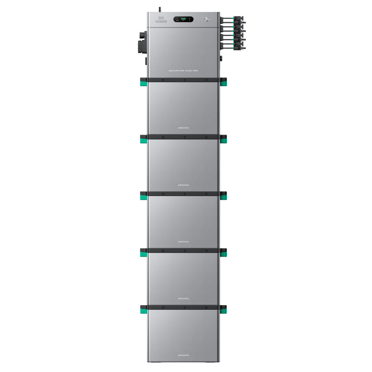 Zendure SolarFlow 2400 Pro mit 2400Wh Akku + 5x AB3000L LiFePO4 SolarSpeicher mit 0% MwSt nach §12 Abs. 3 UstG