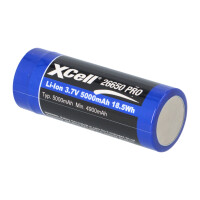 5x XCell 26650 Li-Ion Akku 3,7V 5000mAh mit PCB-Schutz 6
