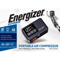 PAC1000 Mini‑Kompressor mit LCD‑Anzeige, 120 