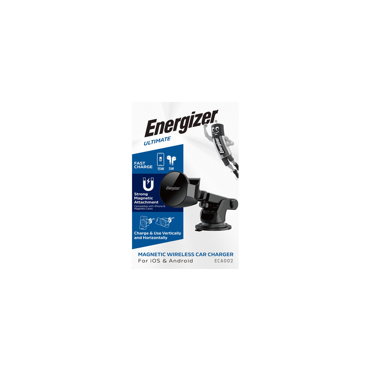 ECA002 Wireless Car Charger mit MagSafe & Qi 15 W fürs Auto