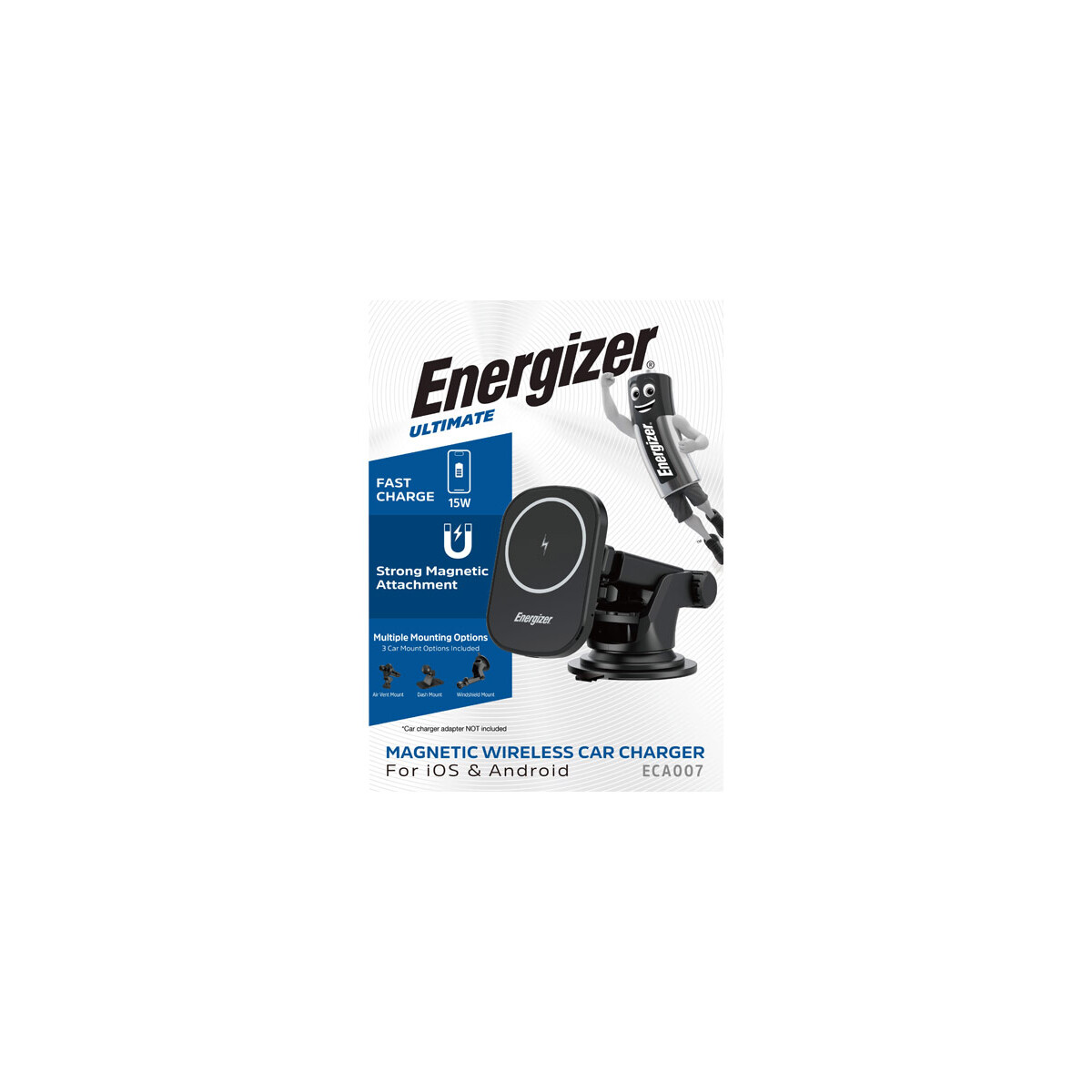 ECA007 Wireless Car Charger mit MagSafe & Qi 15 W fürs Auto