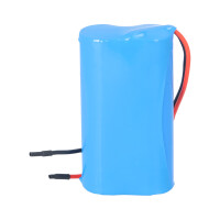 Li-Ion Akkupack 7,4V 3500mAh 2S1P – 18650 mit Litzen 4