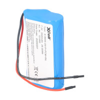 Li-Ion Akkupack 7,4V 3500mAh 2S1P – 18650 mit Litzen 6