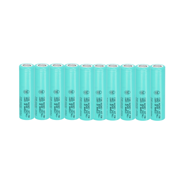 10er Set Samsung Akku INR18650-20R 18650 Flattop Li-Ion 3,6V 2000mAh