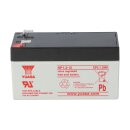 amazon 3 Yuasa Blei-Akku NP1.2-12 Pb 12V / 1,2Ah VdS, Faston 4,8
