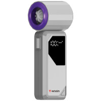 Verbatim CoolnGo AirJet Handventilator 4000mAh Grau Lila 2