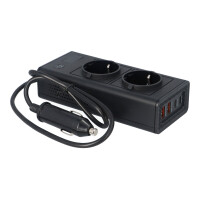 KFZ Wechselrichter 12V auf 230V 200W/400W, 2x Steckdose, USB