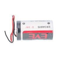 EVE ER34615/FL D‑Zelle 3,6 V Li‑SOCl2, 19.000 mAh, −60
