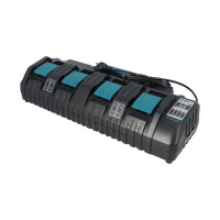 4-Port 3A-Ladegerät für Makita 18V Batterie DC18SF