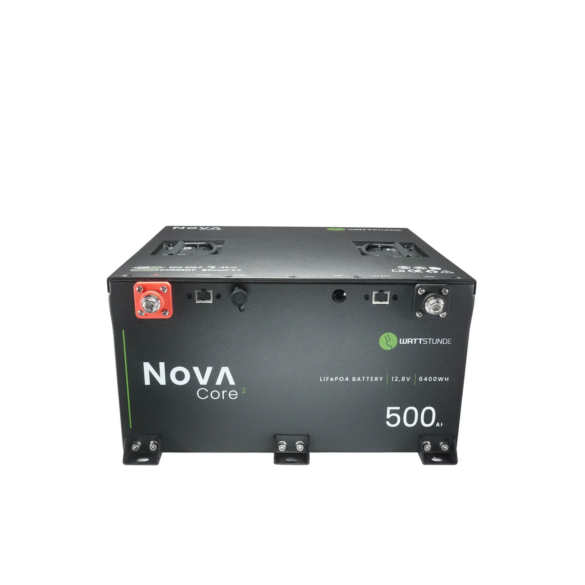 WATTSTUNDE NOVA Core² 500 Ah LiFePO4 12,8 V Akku, CAN‑Bus & 300A mit 0% MwSt nach §12 Abs. 3 UstG