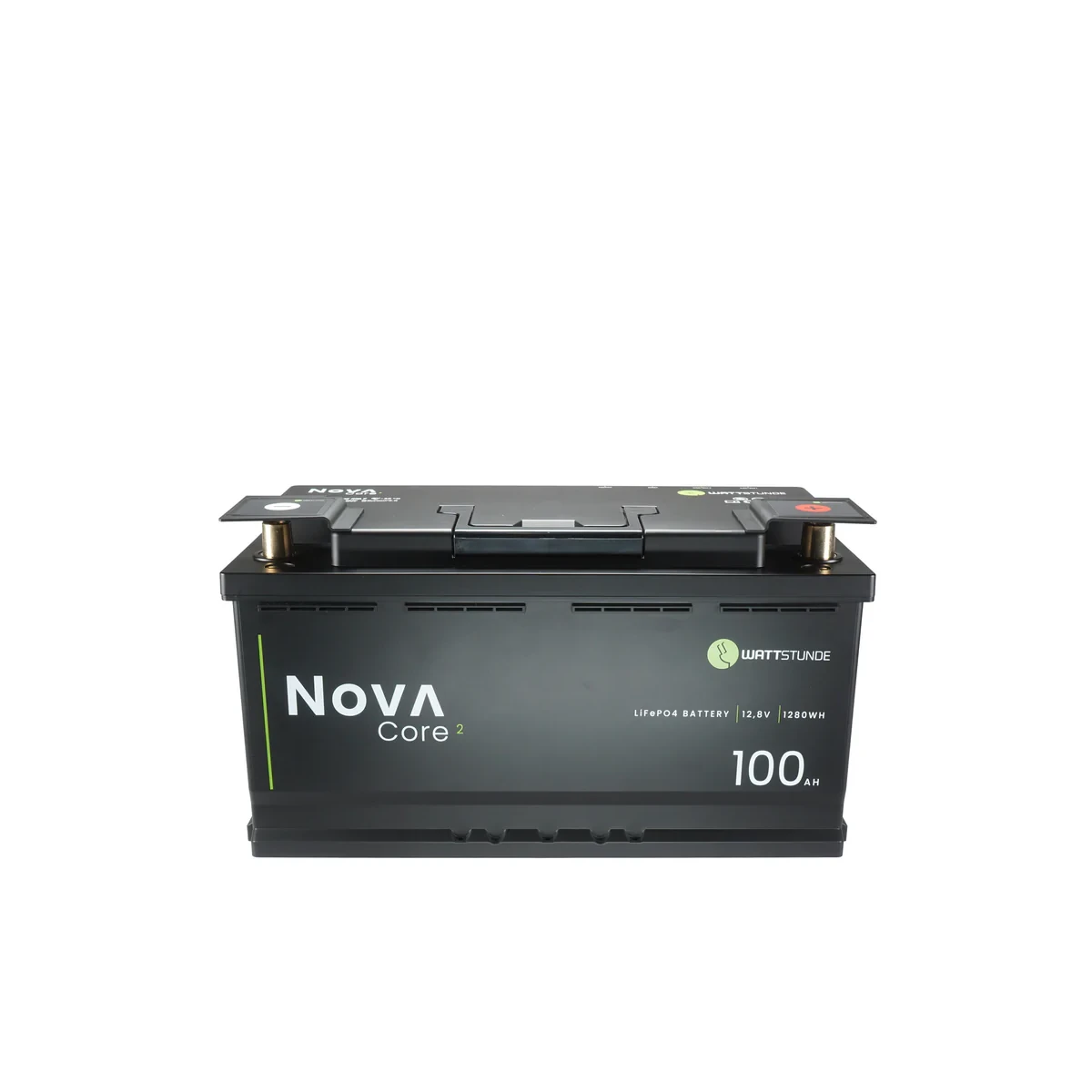 WATTSTUNDE NOVA Core² 100Ah LiFePO4 12,8V, BMS 200A, CAN-Bus mit 0% MwSt nach §12 Abs. 3 UstG