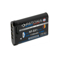Li-Ion-Kameraakku mit USB-C, Lade-LED und 3,6 V für Son