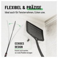 Greate elektrische Fliegenklatsche mit Biegefunktion inkl. 2