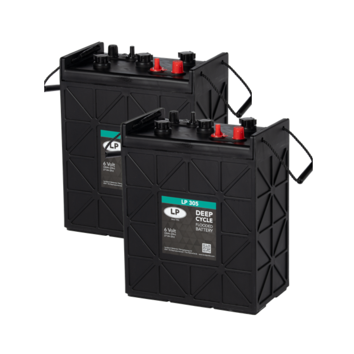 2x Landport LP 305 Batterie 12V 330Ah Set | Ersatz für Trojan J305