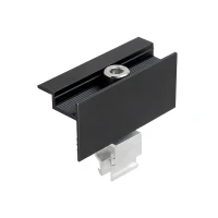 Schwarze Modulendklemme aus Aluminium f& gallery