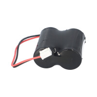 Mexcel D-D4500H NiCd Notleuchten-Akku 2,4V 4,5Ah F1x2 &ndash