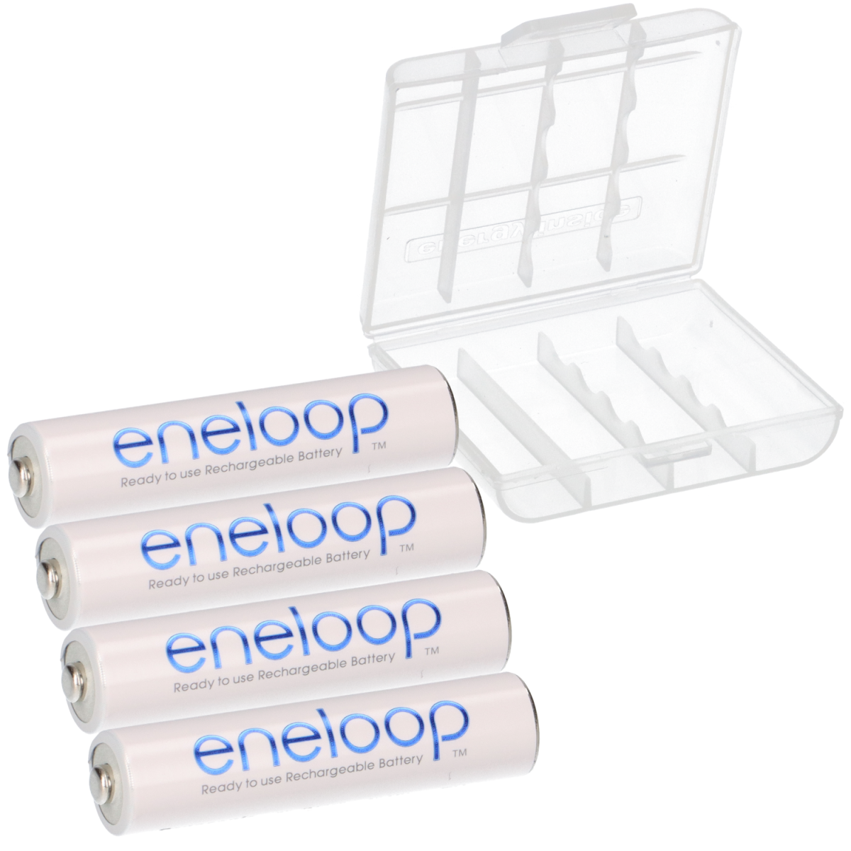 4× eneloop AAA 800 mAh – BK-4MCCE/BF1 NiMH 1,2 V (HR03) lose + Box