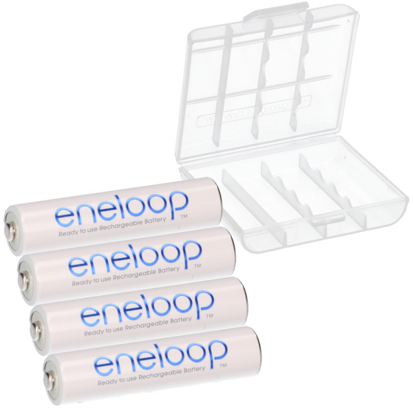 4× eneloop AAA 800 mAh – BK-4MCCE/BF1 NiMH 1,2 V (HR03) lose + Box