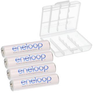 4x eneloop Micro Akku BK-4MCCE/BF1 Ni-MH 1,2V 800mAh lose + Box