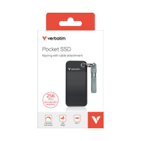 Verbatim Pocket SSD 256GB Schwarz/Grau m gallery