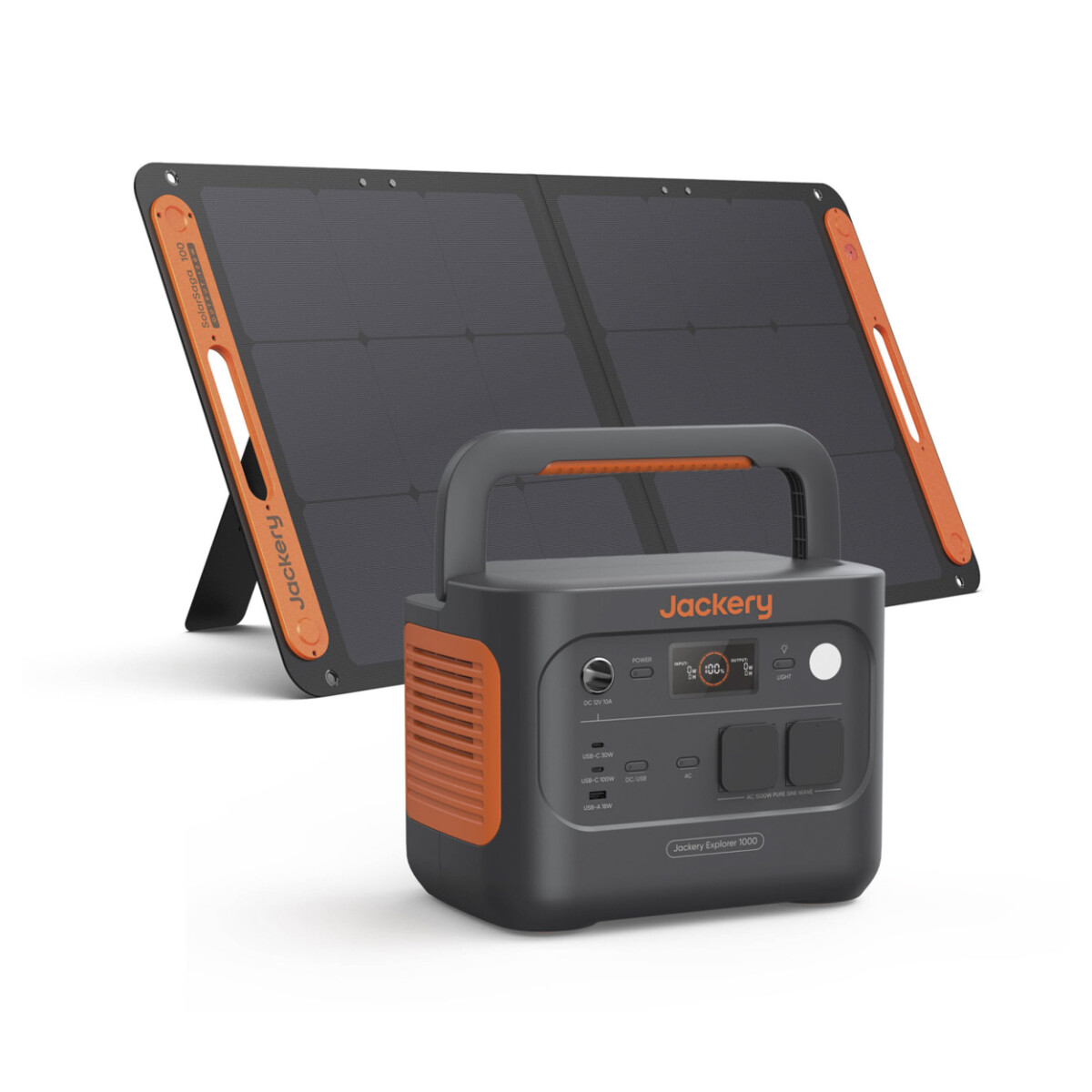 Jackery Explorer 1000 v2 Powerstation mit SolarSaga 100W Solarpanel