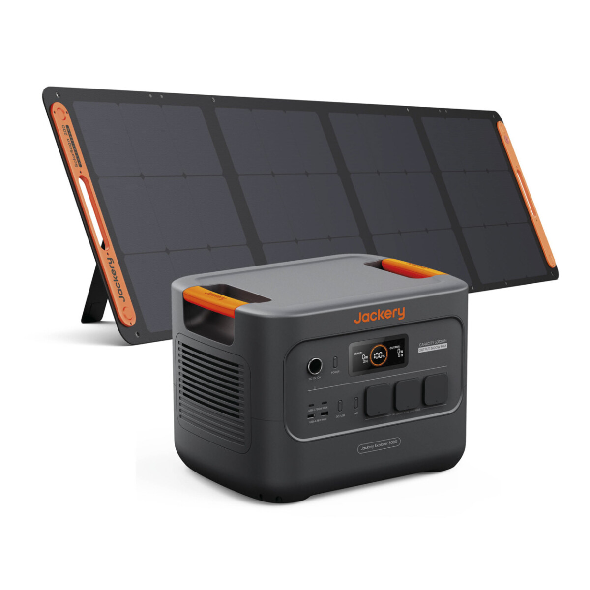 Jackery Explorer 3000 v2 Powerstation + SolarSaga 200W Solarpanel
